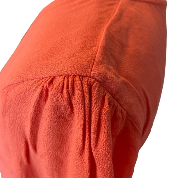 C&V Chelsea & Violet Button Down Coral Dress Size Medium - Picture 8 of 13